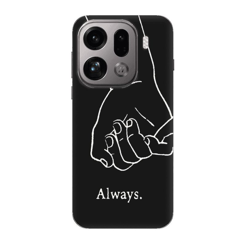 Oppo Find X9 Pro Always Black Colored Silicone TPU Θήκη